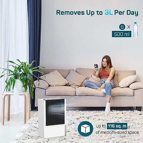 Dr. Prepare 3L Dehumidifiers for Home, 2 Working Modes with Timer, Portable  and Ultra Quiet Dehumidifier, Auto Shut Off, Ideal for Laundry Drying,  Bathroom, Basement, Wardrobe, Office : : Home & Kitchen